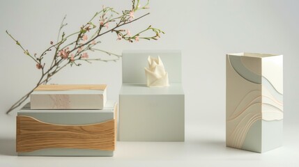 A creative and stylish box for packaging, blending innovation with aesthetics,