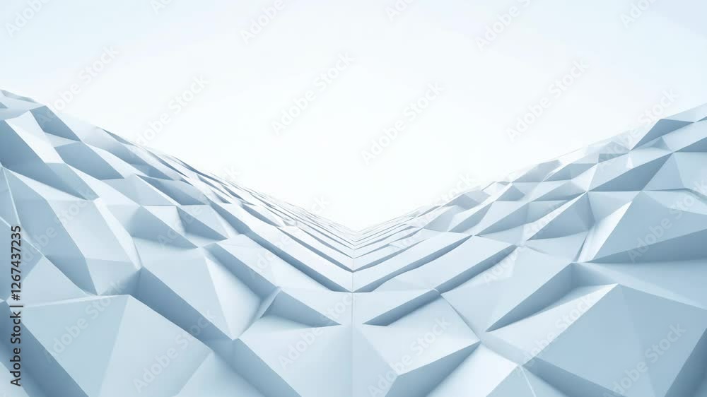Poster seamless abstract white polygonal texture and pattern background