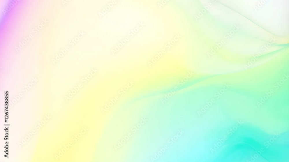 Poster Vibrant Soft Pastel Flowing Gradient Background Animation with Gentle Hue and Smooth Movement