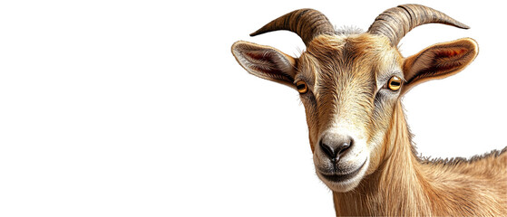 Fototapeta premium Goat on transparent background 