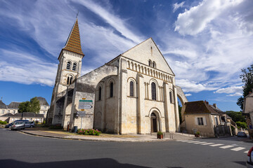 Saint-Pierre church, Preuilly-sur-Claise, Indre-et-Loire, Val de Loire, France