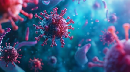 Group of viruses in dark background. A coronavirus virus is a microbe that causes bacterial infections. Macro details of the covid-19 medicine. A collection of viruses lifestyle against a black.