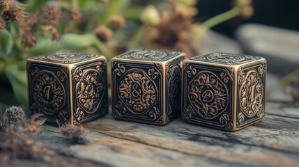 The charm of retro style dice