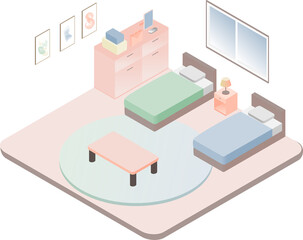 illustration of a hospital bed