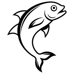 vector illustration of a fish