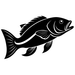 vector illustration of a fish