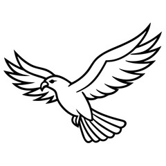 vector illustration of a eagle