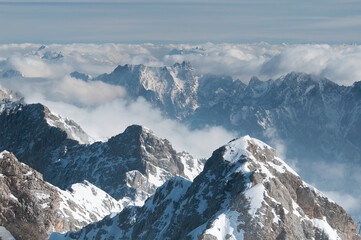 wetterstein mountains landscape Germany Zugspitze