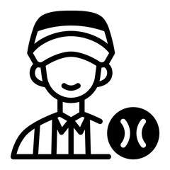 This Umpire icon is suitable for Baseball Sport