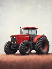 Obraz premium Labor Day text with tractor