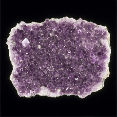 Fototapeta premium Amethyst Crystal Cluster Close Up Mineral Stone Geology Specimen Gemstone Purple Beauty Texture