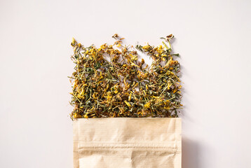St John's Wort Herbal Tea Dried Leaves and Petals.