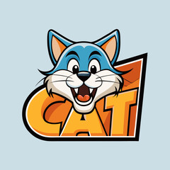 Cat Logo Design Vector. Stylish Feline Silhouettes & Icon Set.