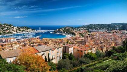 Obraz premium the city of grasse on the french riviera
