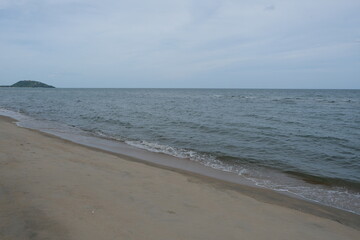 Sandy beach and sea for background