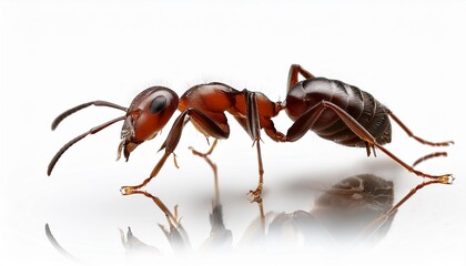 ant on a white background