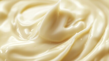 Close up shot buttery substance. Smear cream is smear of smear of a cream. Texture of a transparent background. A detailed image of lifestyle a creamy material.