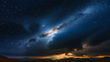 Universe space filled with stars, nebula and galaxy texture background
