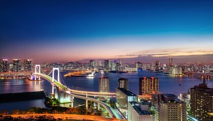 Fototapeta premium tokyo daiba night view