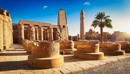 the karnak temple complex in luxor egypt