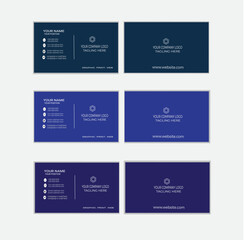 modern unique Business card template design a4 print