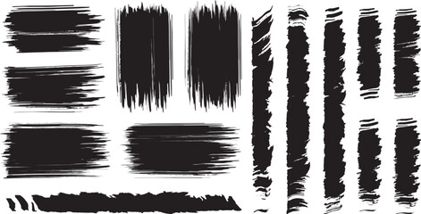 Black brush strock white background