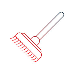 mop gradient outline icon with white background vector stock illustration