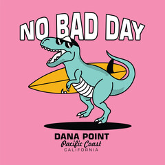 Vector illustration on the theme of surfing and surf. Sport typography, t-shirt graphics, print, poster, banner, flyer, postcard