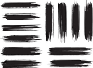 Black brush strock white background