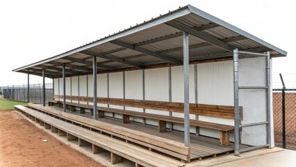 Obraz premium Outdoor Metal And Wood Bleachers