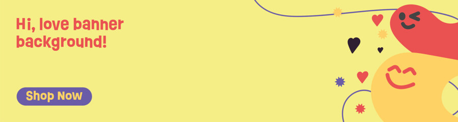 A stylish and modern web banner design featuring abstract shapes and a vibrant color palette. Perfect for digital marketing, social media ads, website headers, and promotional materials