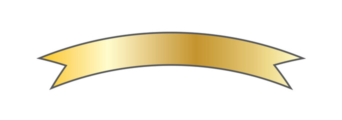 black ribbon banner design material