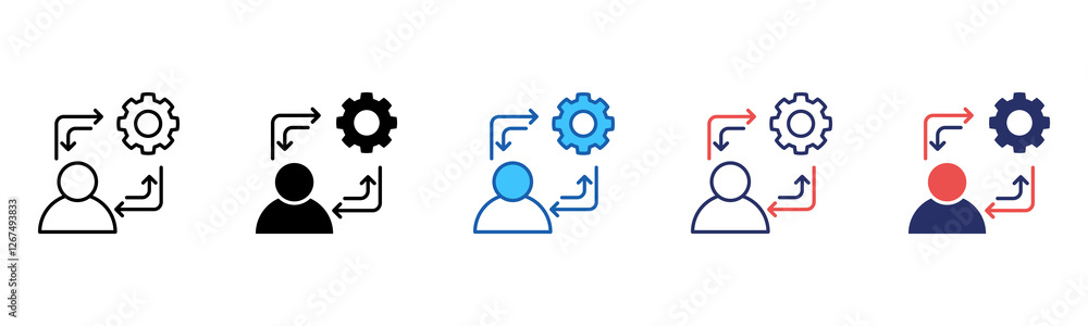 Poster Approach icon sheet multiple style collection