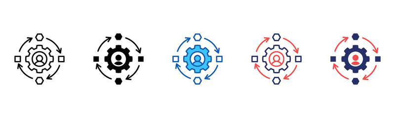 Adaptation icon sheet multiple style collection