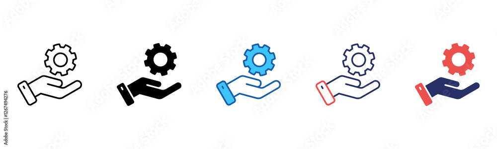 Poster Change Management icon sheet multiple style collection