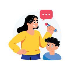 Teachers Concepts Style illustrations. EPS 10 File stock illustration