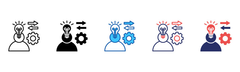 Initiative icon sheet multiple style collection