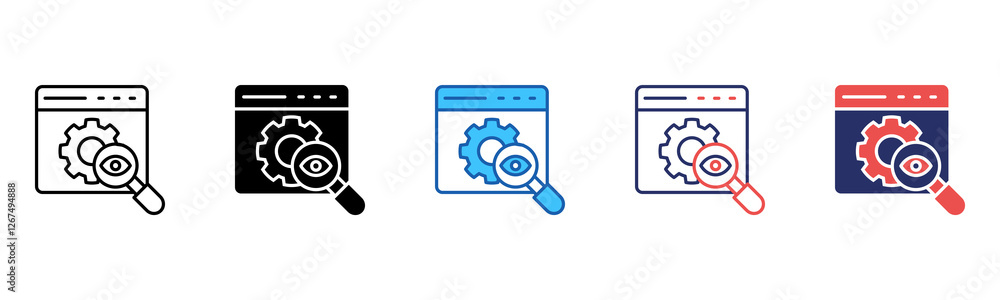 Poster Control icon sheet multiple style collection