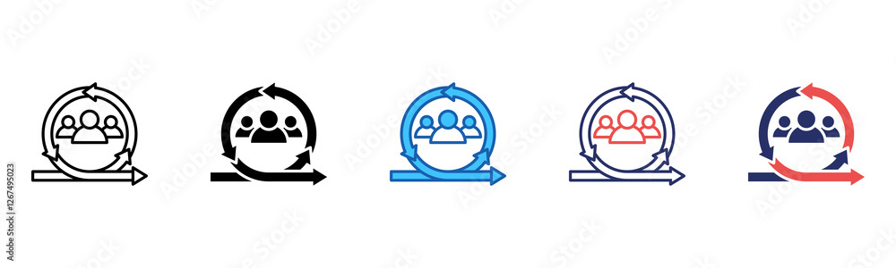Poster Agile icon sheet multiple style collection