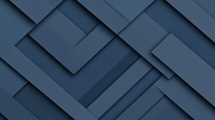 Visual Depth with Dark Blue Gradient to Light Flowing Lines and Geometric Overlaps in Abstract Background