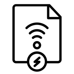WiFi Document Icon