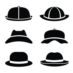 Different Types of Hat Silhouettes