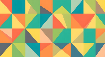 Obraz premium Colorful Geometric Triangle Pattern Background