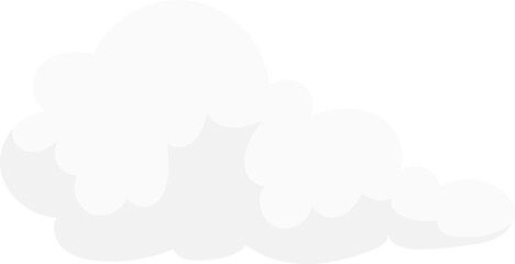 Fluffy White Cloud vector illustration