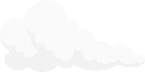 Fluffy White Cloud vector illustration