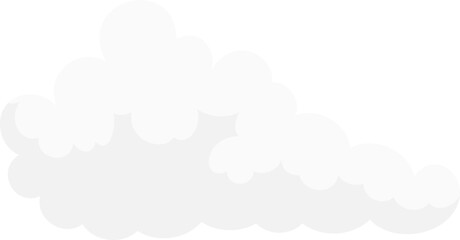 Fluffy White Cloud vector illustration