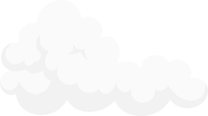 Fluffy White Cloud vector illustration