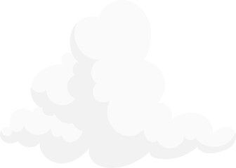 Fluffy White Cloud vector illustration