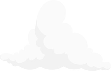 Fluffy White Cloud vector illustration