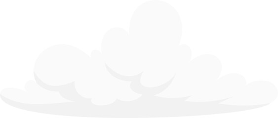 Fluffy White Cloud vector illustration